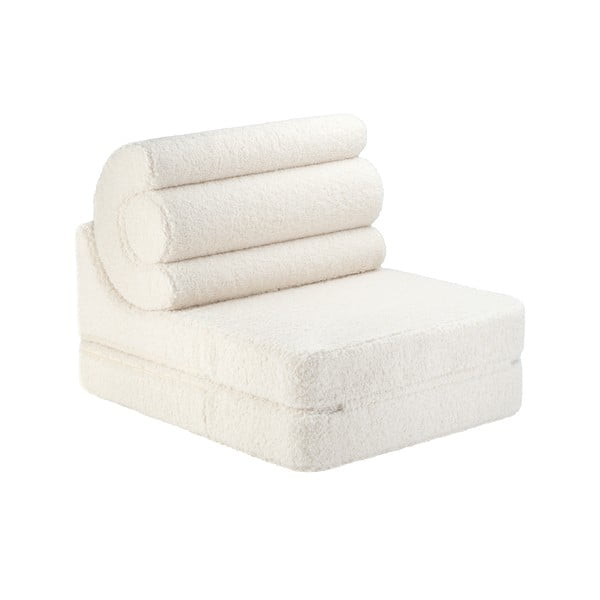 Krémové detské kresielko z textílie buklé Flipster – Wigiwama