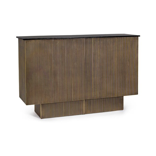 Kuchynský ostrovček s doskou z mangového dreva 40x160 cm Virat – Bizzotto