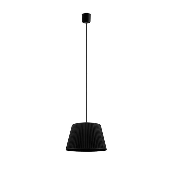 Čierne závesné svietidlo Sotto Luce KAMI, Ø 36 cm