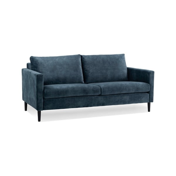 Tmavomodrá zamatová pohovka 153 cm Adagio - Scandic-image-2