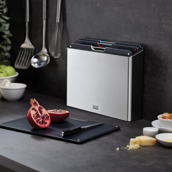 Dosky v súprave 4 ks so stojanom 7x35.5 cm Folio – Joseph Joseph-image-1