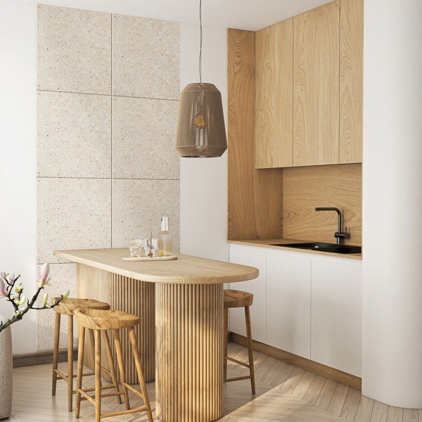 Látkové akustické panely v súprave 2 ks 60x60 cm Terrazzo – Styler-image-1