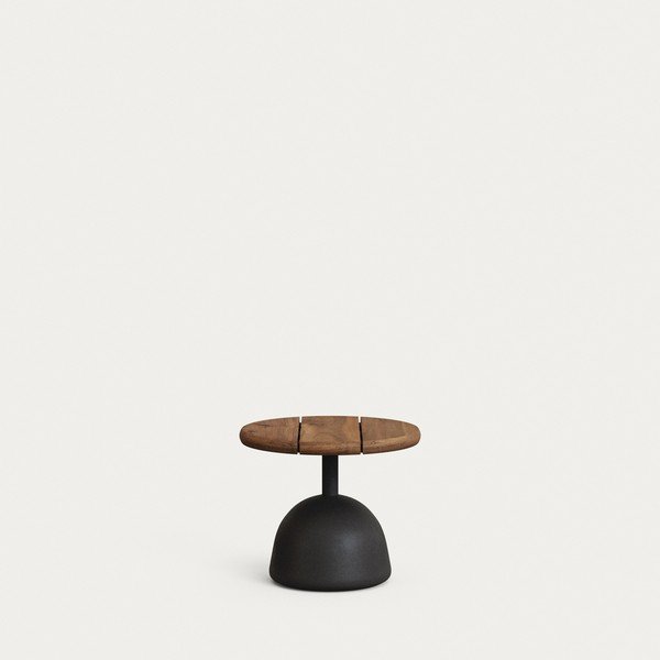 Okrúhly Záhradný konferenčný stolík s doskou z akácie ø 43 cm Saura – Kave Home-image-1