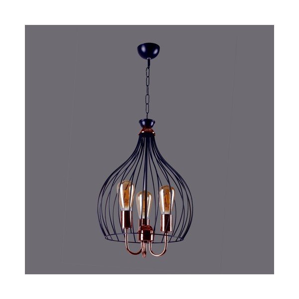 Stropné závesné svietidlo Birdcage Black-image-1