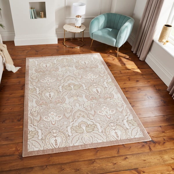 Krémový koberec 120x170 cm Damask Bronze – Think Rugs-image-3