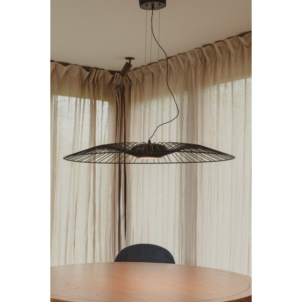 Čierne LED stmievateľné závesné svietidlo ø 90 cm Spider – Zuiver-image-1