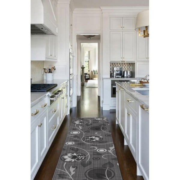 Sivý prateľný behúň 58x190 cm Rosie – Oyo Concept