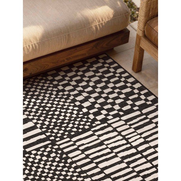Čierny/krémovobiely vnútorný a vonkajší koberec 160x230 cm Haringey Barkham – Ted Baker-image-2