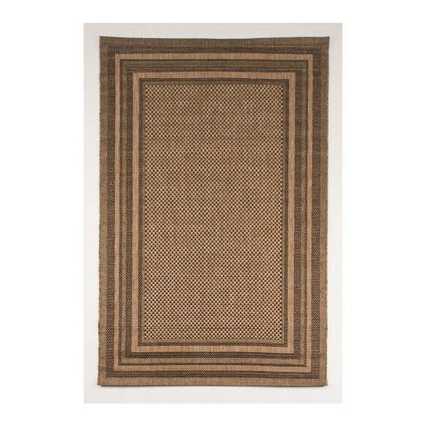 Hnedý koberec vhodný do exteriéru Casa Natural, 140 × 75 cm