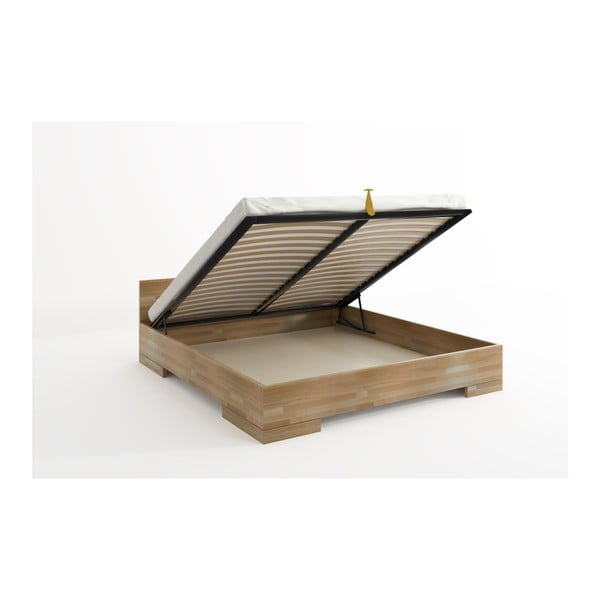 Dvojlôžková posteľ z bukového dreva s úložným priestorom SKANDICA Spectrum Maxi, 180 × 200 cm-image-4