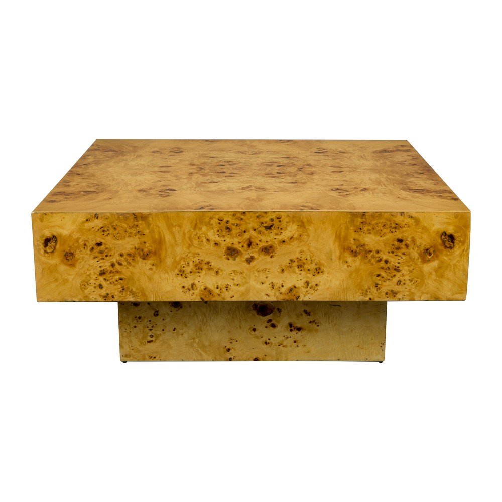E-shop Konferenčný stolík v dekore orecha v prírodnej farbe 90x90 cm Quinn – Dutchbone