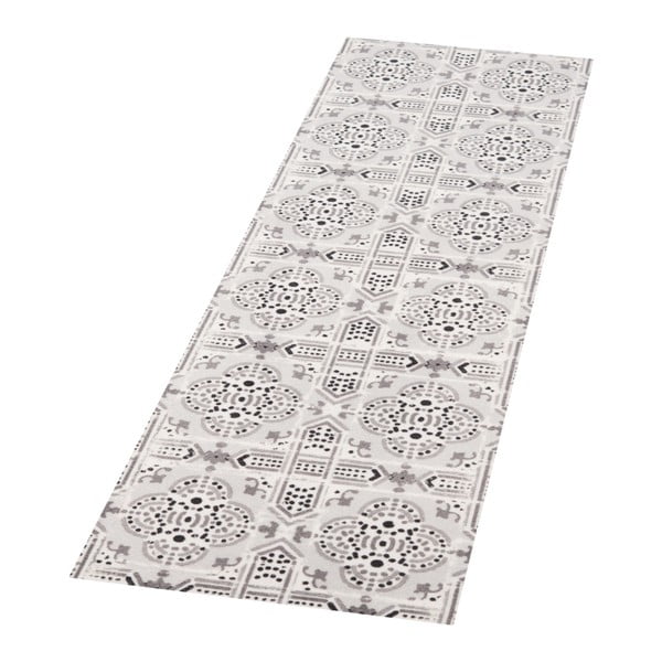 Sivý behúň Zala Living Cook & Clean Tile, 45 × 140 cm-image-1