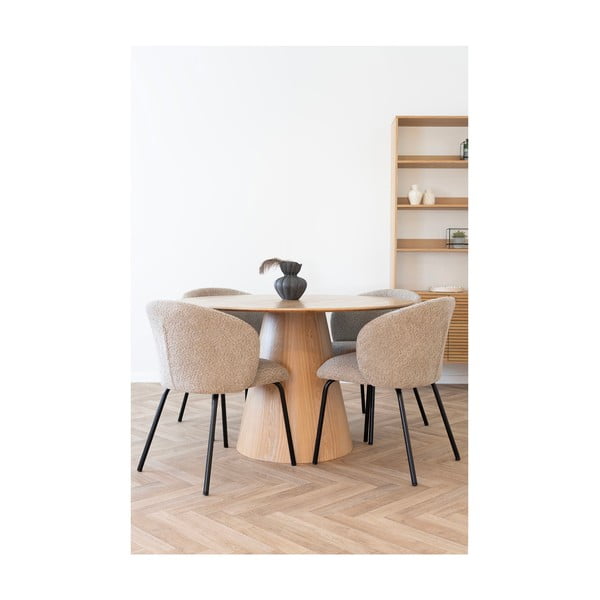 Okrúhly jedálenský stôl s doskou v dekore jaseňového dreva ø 120 cm Bolton – House Nordic-image-2