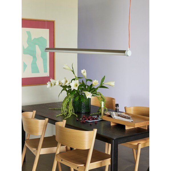 Sivé LED závesné svietidlo so stmievačom Interplay – Hübsch-image-2