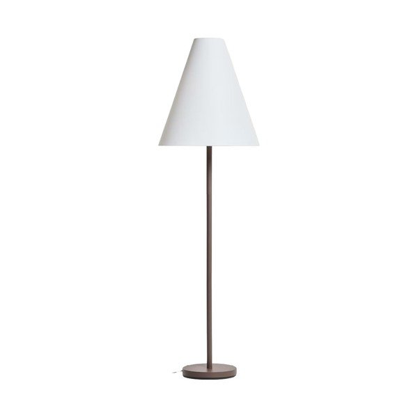 Hnedá stojacia lampa s textilným tienidlom (výška  153 cm) Navat – Kave Home