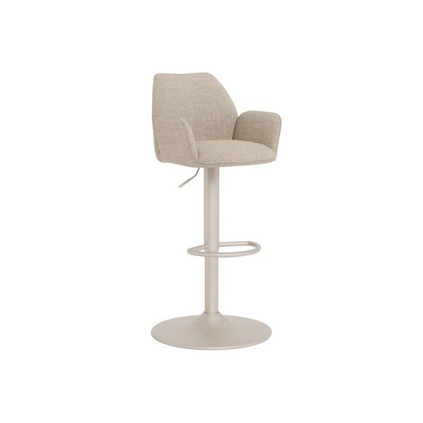 Béžová čalúnená barová stolička (výška sedadla 64 cm) Glenda – Actona