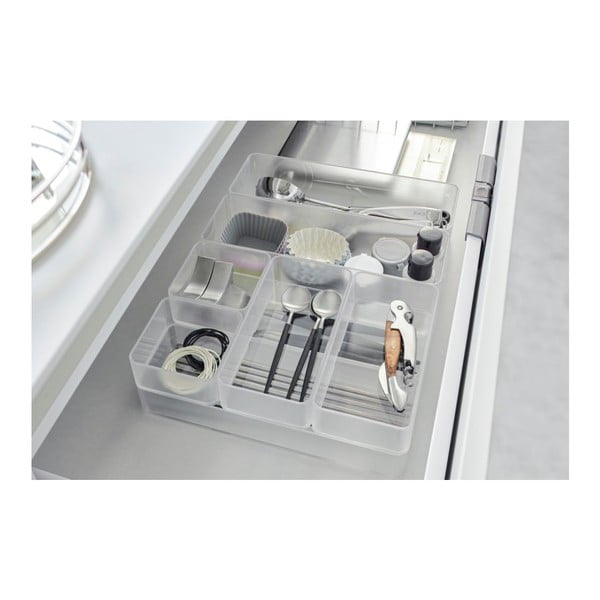 Plastové organizéry do zásuvky v súprave 2 ks Tower – YAMAZAKI-image-1