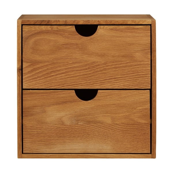 Poschodová polica z dubového dreva v prírodnej farbe 18 cm Townsville – House Nordic