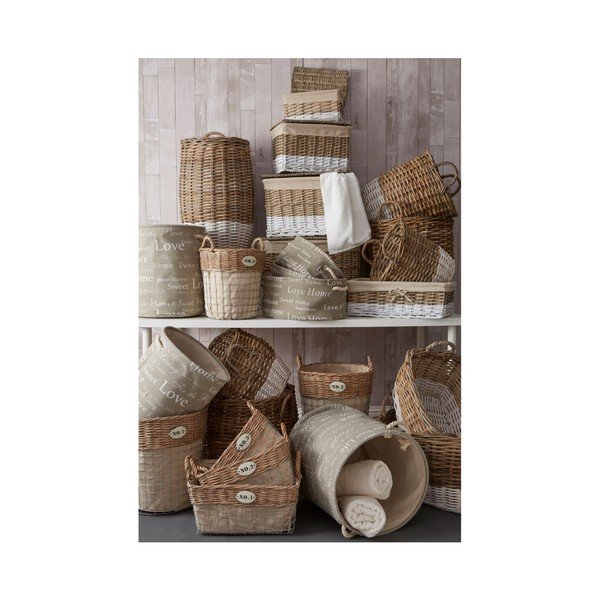 Sada 3 oválnych košíkov Premier Housewares English Words-image-1