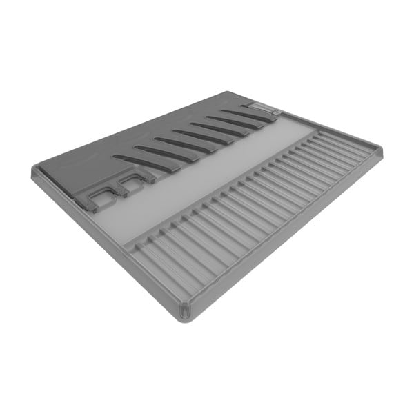 Tmavosivý skladací odkvapkávač na riad Space - Rotho-image-2