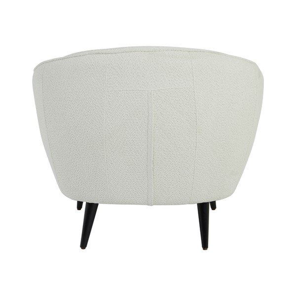 Biele kreslo z textílie buklé Almond – Light & Living-image-4