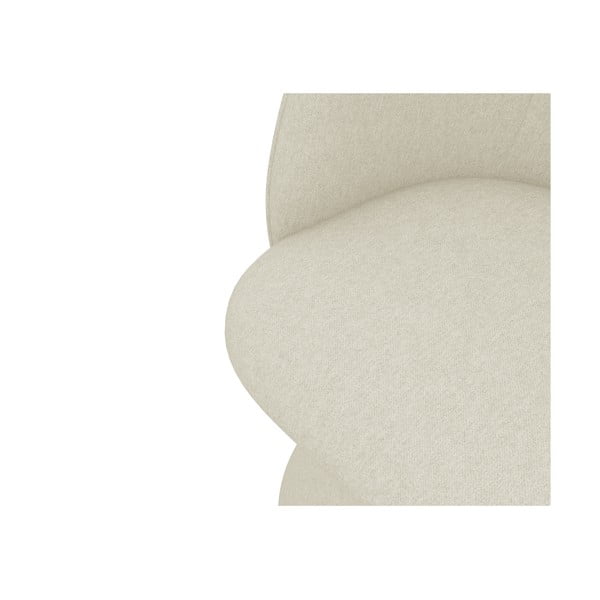 Krémovobiele čalúnené jedálenské kreslo Maia – Makamii-image-4