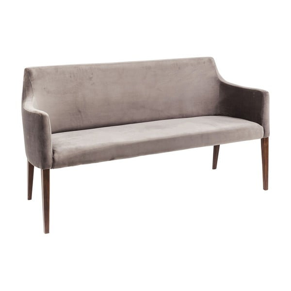 Sivá lavica Kare Design Bench Mode Velvet
