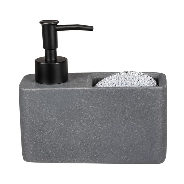 Šedý dávkovač mydla z polyresinu 0.15 l Woya - Wenko-image-2