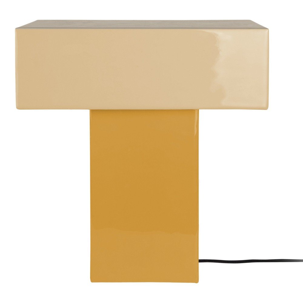 E-shop Žltá stolová lampa (výška 35 cm) Grato Recto – Leitmotiv