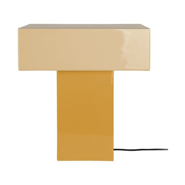 Žltá stolová lampa (výška  35 cm) Grato Recto – Leitmotiv