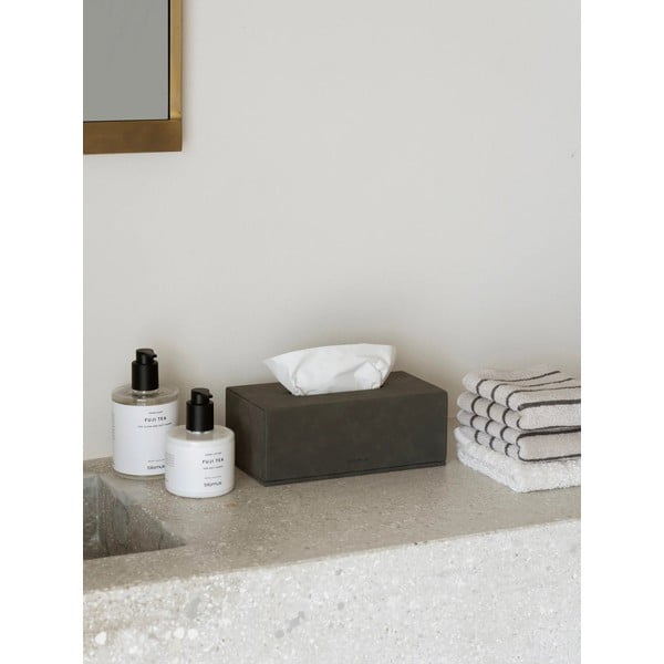 Box na vreckovky z umelej kože Sahla – Blomus-image-1