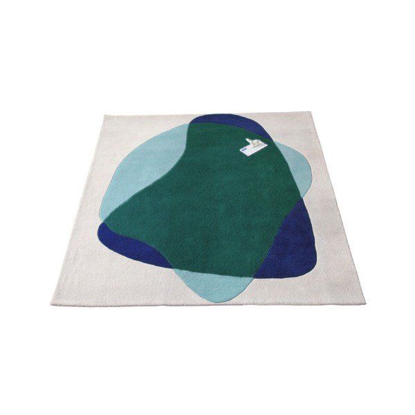 Zeleno-sivý koberec z čistej vlny HARTÔ Jane, 180 × 220 cm-image-4