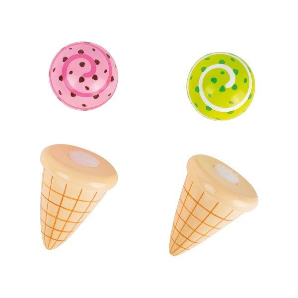 Sada 2 detských drevených zmrzlín Legler Cream Cone-image-1