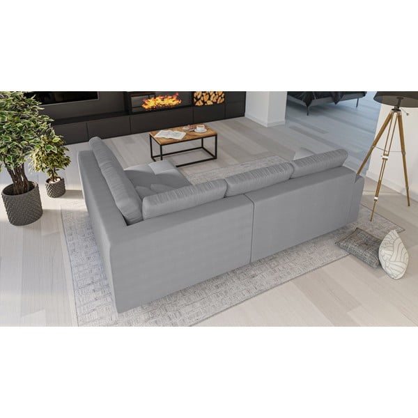 Sivá rohová pohovka (pravý roh) Ariella - Ropez-image-3