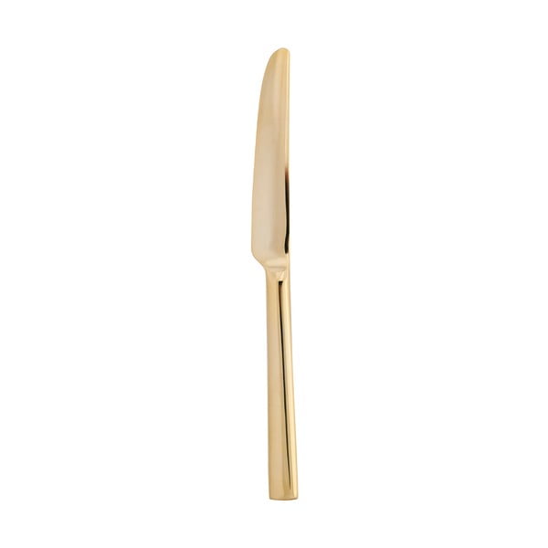 Nôž v zlatej farbe Miss Étoile, dĺžka 23,5 cm