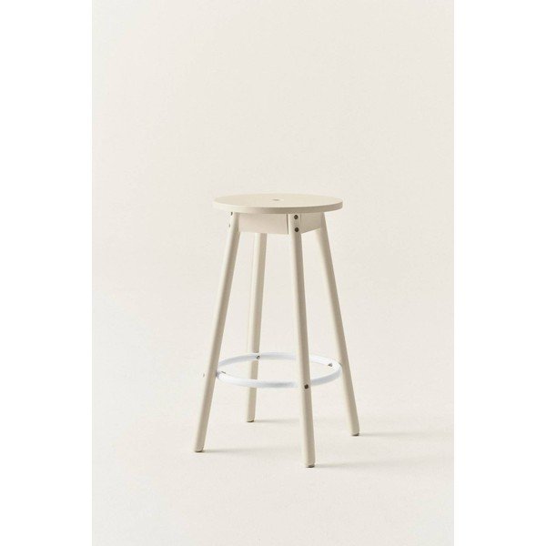 Sivá barová stolička z borovicového dreva (výška sedadla 65 cm) Kinna – Jotex-image-1