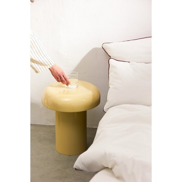 Oceľový okrúhly odkladací stolík ø 40 cm Miko – noo.ma-image-3