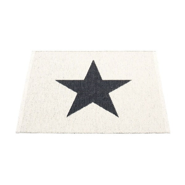 Čierno-biely vnútorný a vonkajší koberec 70x90 cm Viggo Black – Pappelina-image-1