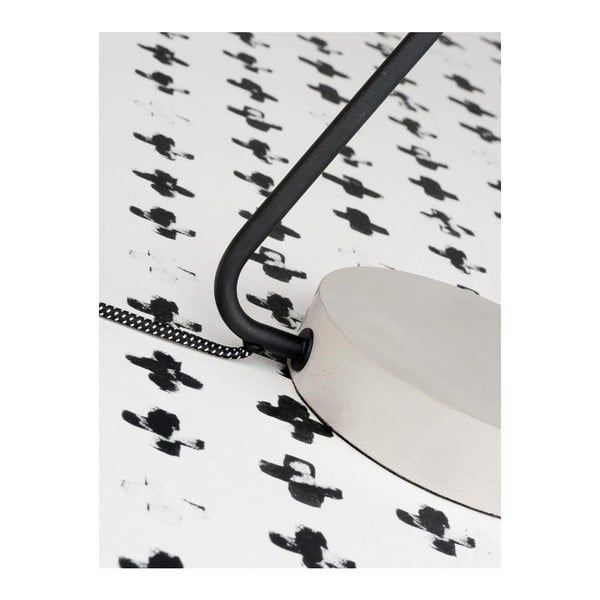 Čierno-sivá stolová lampa s kovovým tienidlom (výška 57 cm) Madrid – it's about RoMi-image-1