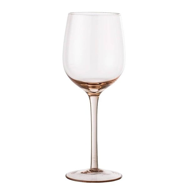 Svetloružová pohár na víno Bloomingville Wine Glass
