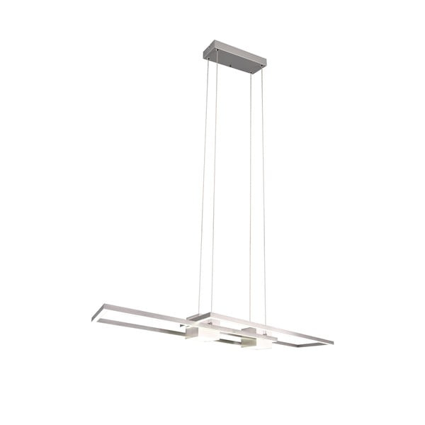 LED stmievateľné závesné svietidlo na diaľkové ovládanie v striebornej farbe Albany – Trio-image-2