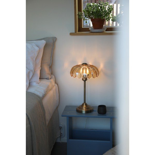 Stolová lampa v mosadznej farbe/jantárová (výška  43 cm) Kurage – Markslöjd-image-1