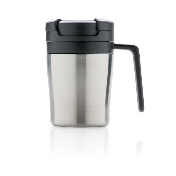 Termohrnček s uškom v striebornej farbe XD Design Coffee to Go, 160 ml-image-1