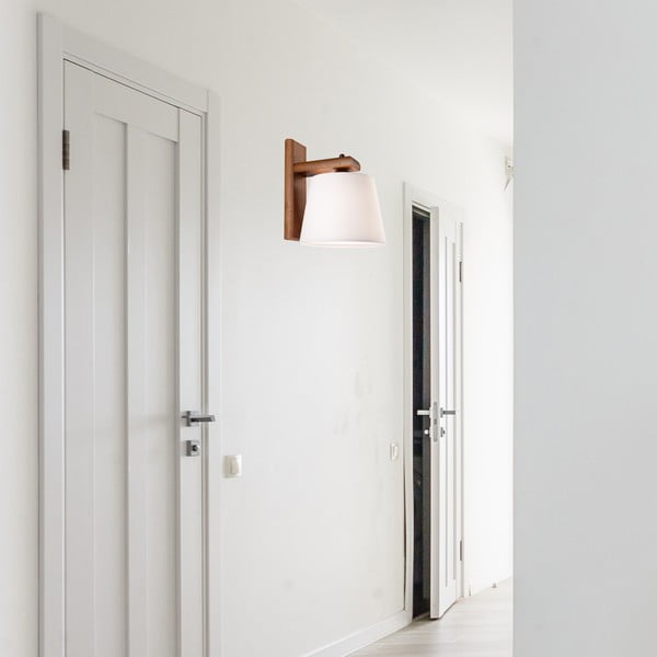 Tmavohnedé nástenné svietidlo ø 20 cm Aida – LAMKUR-image-2