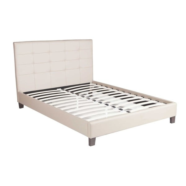 Biela posteľ SOB Linea, 140 x 200 cm