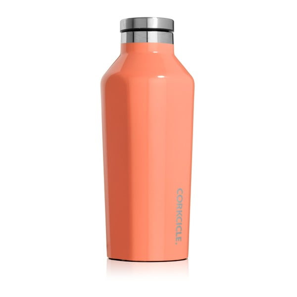 Oranžová cestovná termofľaša Corkcicle Canteen, 260 ml