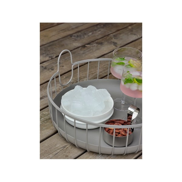 Drôtený kovový košík ø 38x18 cm Inu – Zone-image-3