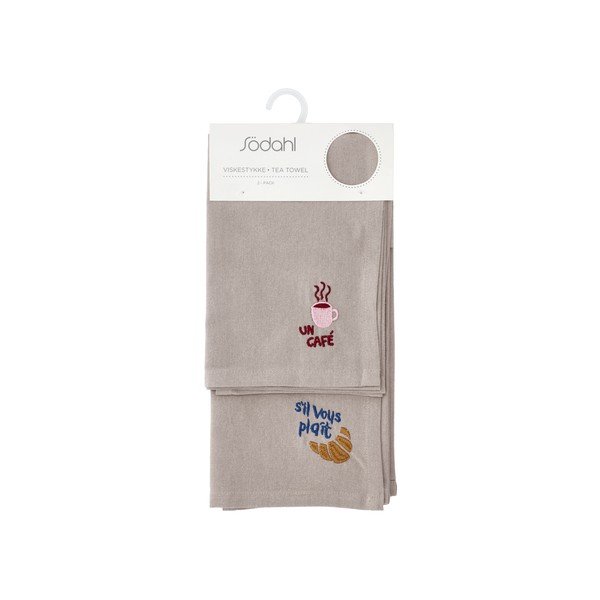 Bavlnené utierky v súprave 2 ks 50x70 cm Bistro – Södahl-image-2