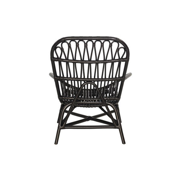 Čierne ratanové záhradné kreslo Bonami Essentials Sara-image-4