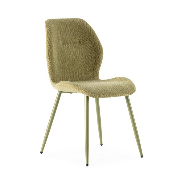 Zelené čalúnené jedálenské stoličky v súprave 4 ks Ansu – Marckeric